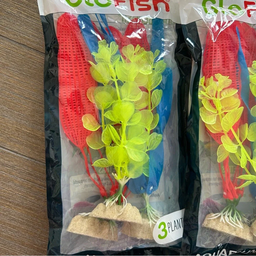 2 package of aquarium fluorescent Plants